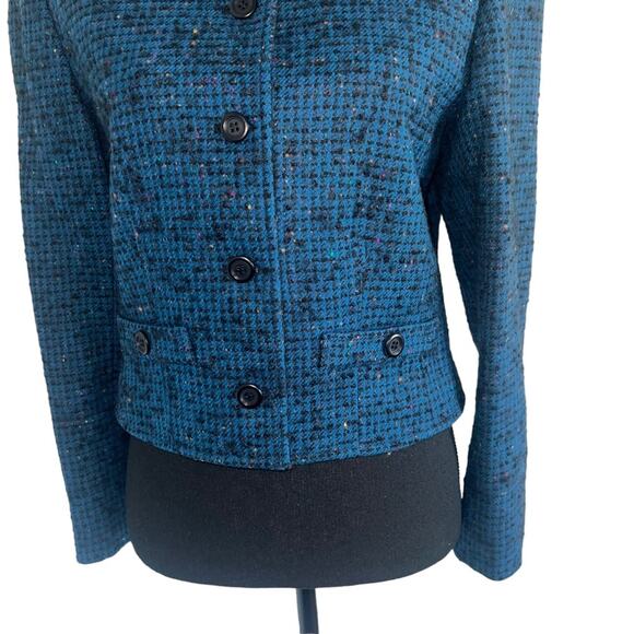 Pendleton Tweed Wool Office Career Suit Blazer Jacket Size 6 - Picture 3 of 9